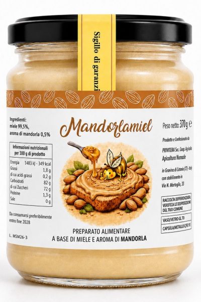 MANDORMIEL - MIELE ALLA MANDORLA 370g.